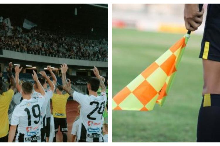 Universitatea Cluj, cea mai dezavantajată echipă din campionat. Cum arată clasamentul erorilor de arbitraj