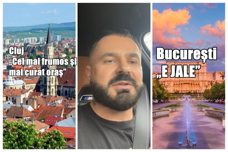 Bucureștean șocat de clujenii nemulțumiți de oraș: „Clujul e cel mai frumos și mai curat oraș din România. Bucureștiul e JALE: Oameni răi, mizerie!” VIDEO