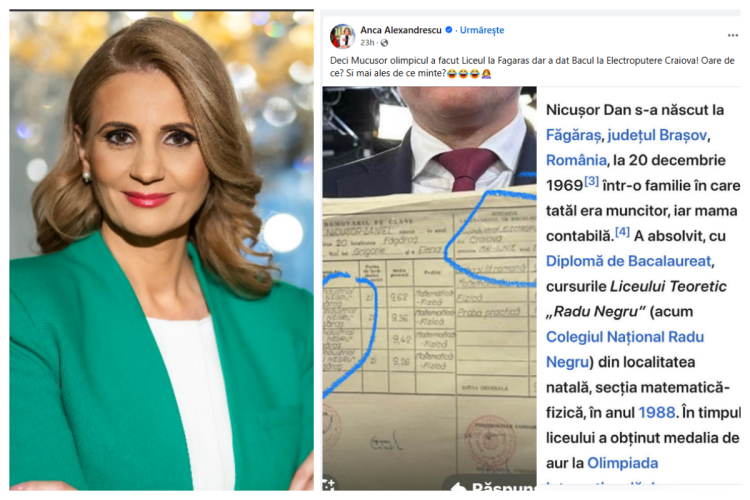 Anca Alexandrescu îl acuză pe Nicușor Dan că minte, legat de Bac! De fapt, prezentatoarea „ignoră” modul în care dau Bac-ul olimpicii