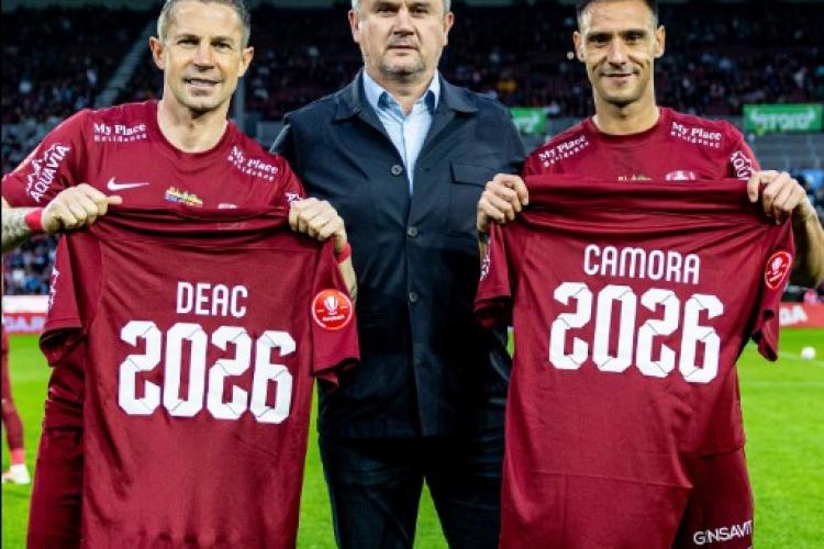 Legendele de la CFR Cluj nu pleacă! Deac și Camora rămân la echipa din Gruia pentru încă un sezon: „Echipa va rămâne casa voastră”