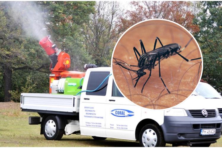 Începe dezinsecția în Cluj-Napoca. Ce efect au substanțele Cymina Plus și Vectobac WG, împrăștiate pe timpul nopții 