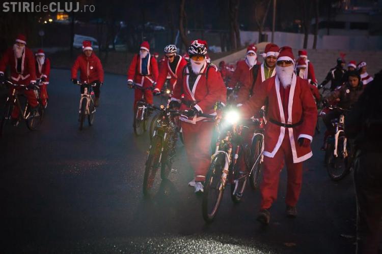 Mos Craciun iese iarasi pe bicicleta la Cluj! Vezi programul